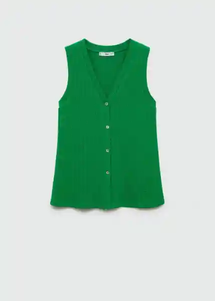 Chaleco Lime Verde Talla S Mujer Mango