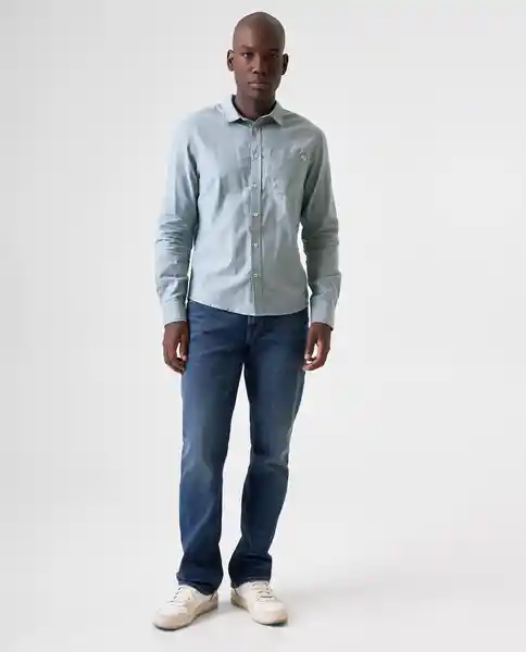 Camisa Hombre Verde Talla M 812G503_VER195220 Americanino