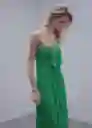 Vestido Emma2 Verde Talla M Mujer Mango