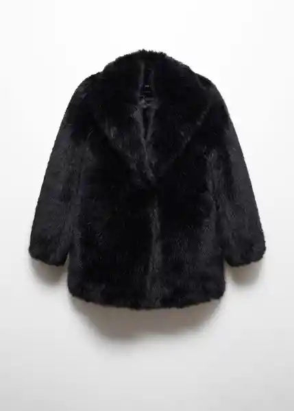Abrigo Brindis Negro Talla S Mujer Mango