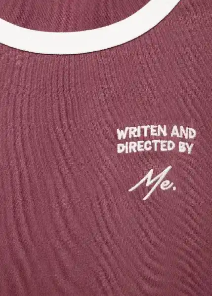 Camiseta Contrast Cereza Talla 10 Niñas Mango