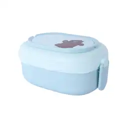 Contenedor de Alimentos Doble Capa Grizzly we Bare Azul Miniso