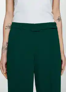 Pantalón Iguana Botella Talla 40 Mujer Mango