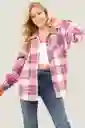 Chaqueta Tipo Camisa Color Magenta Talla L Ragged