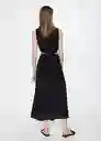 Vestido Willow Negro Talla L Mujer Mango