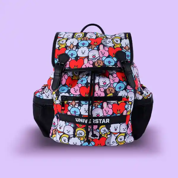 Maleta Multi Estampada Serie Negra Bt21 Miniso