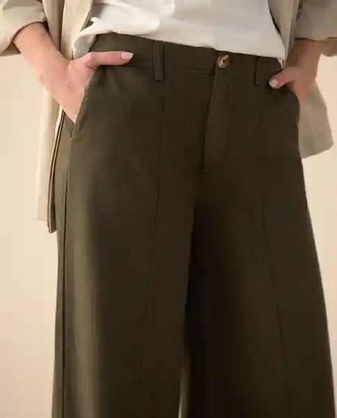 Pantalón Verde Tortuga Oscuro Talla 12 631G009 Esprit