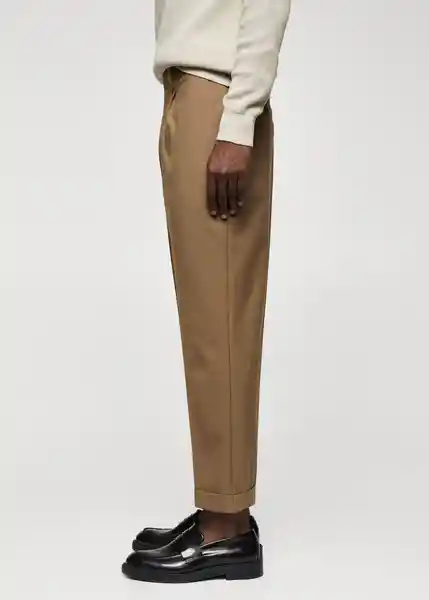 Pantalón Medem Tabaco Talla 46 Hombre Mango