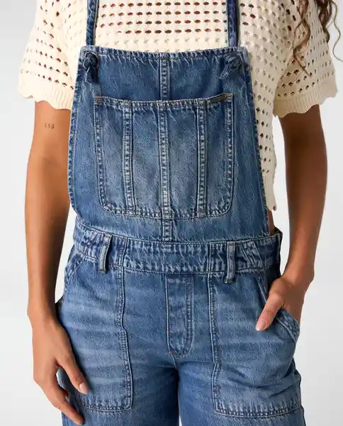 Enterizo Mujer Azul Talla M 362G000_AZU174021 Americanino