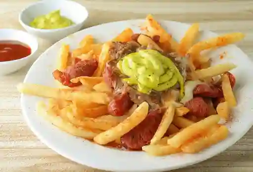 Salchipapa Mixta
