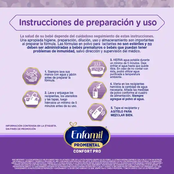 Formula Infantil Enfamil Premium Promental Confort Pro 1650 g
