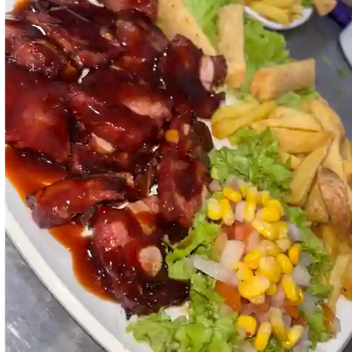 Costillitas ahumada bbq