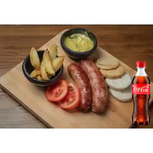 Combo Chorizos Artesanales X 5 +Cocacola Orig 400ml