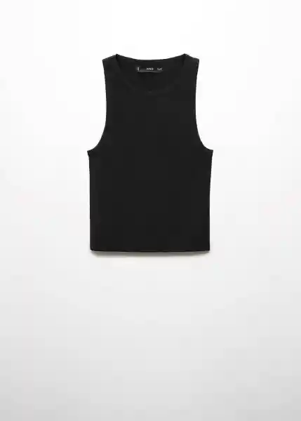 Top Diana Negro Talla S Mujer Mango