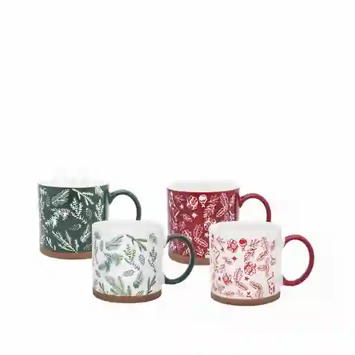 Set Mug Navidad Ambiente Gourmet