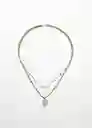 Collar Garci Plata Talla 99 Mujer Mango