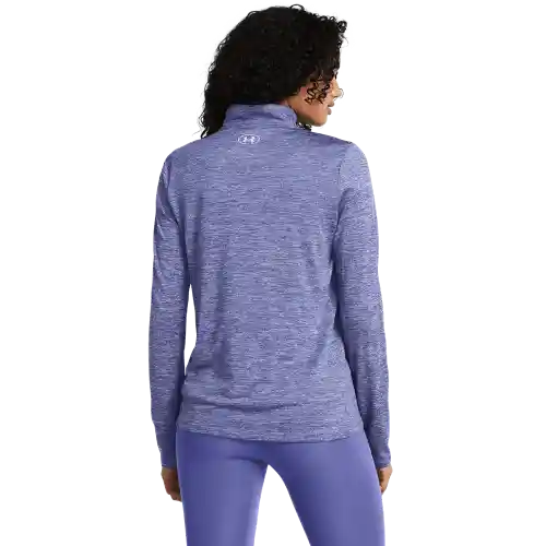Under Armour Buzo H 1/2 Zip- Twist de Mujer Morado Talla SM