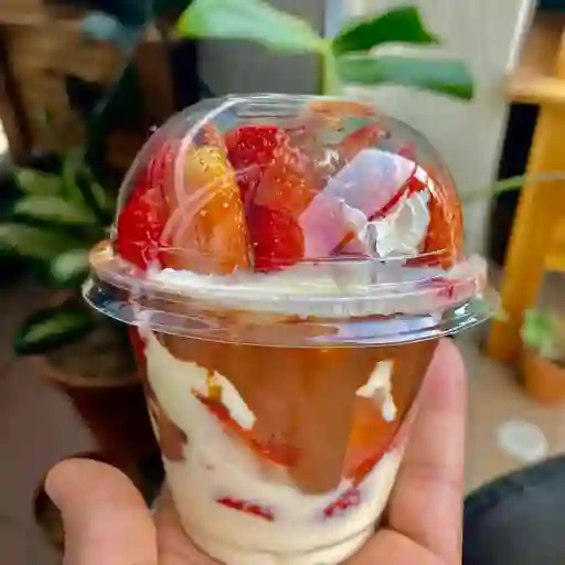 Fresas con crema pequeña