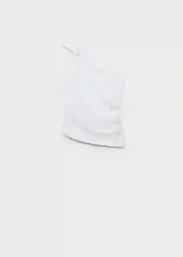 Top Bea Blanco Talla L Mujer Mango