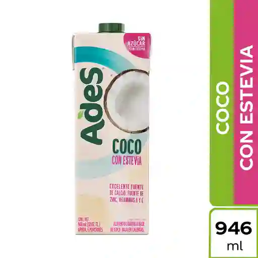 Ades Bebida de Coco con Estevia 946ml
