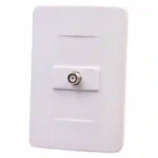 Ciles Toma Coaxial tv Blanco Ultra Básica