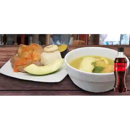 Combo Sancocho Bifasico + Coca Cola Sin Azúcar 400 ml