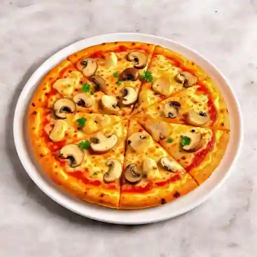 Pizza Pollo con Champiñones