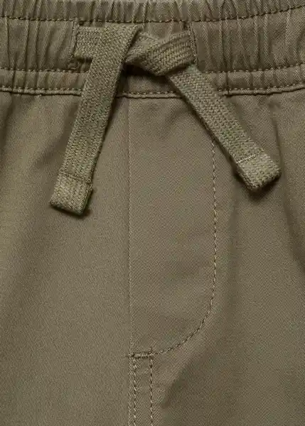 Pantalón Kenia Khaki Talla 07 Niños Mango