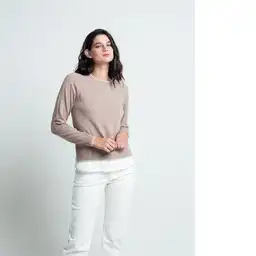 Saco Tejido Mujer Café Rubio Medio Talla M 081F072 Naf Naf