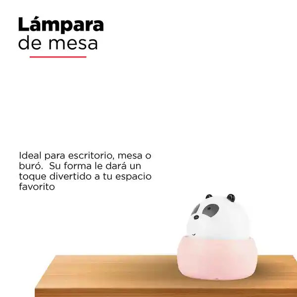 Miniso Lámpara de Escritorio Panda we Bare Bears Rosa