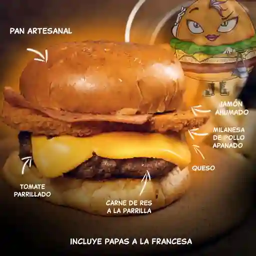 Hamburguesa combinada