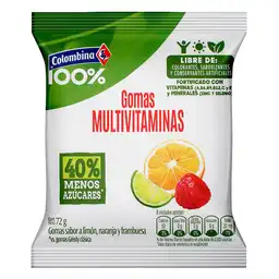 Colombina 100% Gomas Multivitaminas Sabores Surtidos