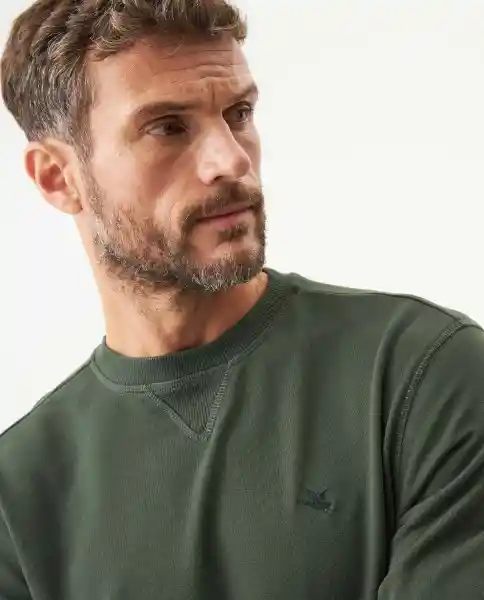 Buzo Duck Graphic Verde Soldado Ultraoscuro Talla S Chevignon
