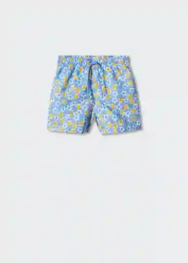 Short Bañador Blueb Azul Talla 07 Niños Mango