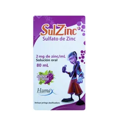 Sulzinc Solución (2 mg)
