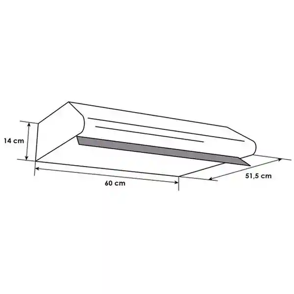 Abba Campana de Extracción Inoxidable CRIP60-N