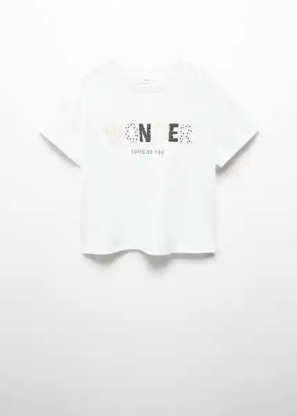 Camiseta Wonder Offwhite Talla 14 Niñas Mango