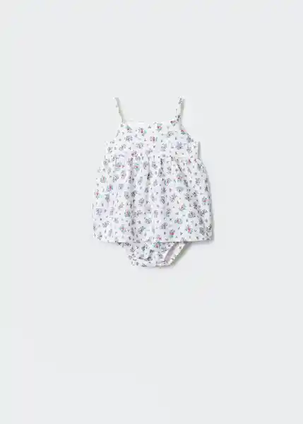 Vestido Syve Blanco Talla 69 Niños Mango