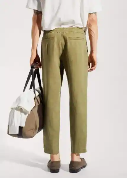 Pantalón Romelino Khaki Talla 42 Hombre Mango