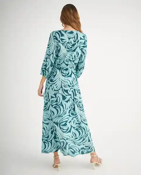 Vestido Largo Verde Fuerte Oscuro Talla XXL 699F002 Esprit