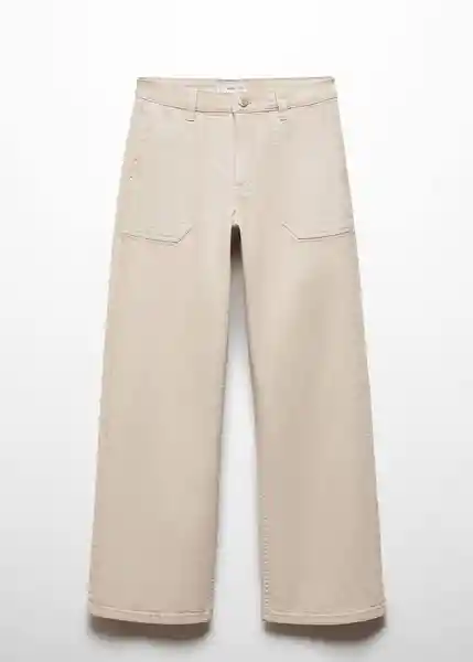 Jean Utility2 Beige Talla 20 Niñas Mango