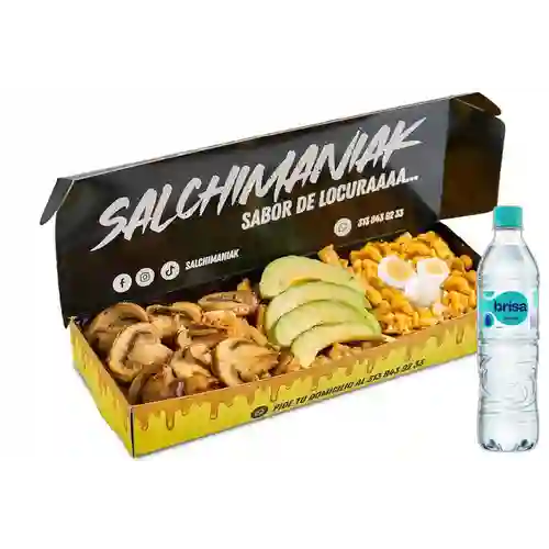 Combo Salchipapa Paranoika + Brisa Sin Gas 600ML