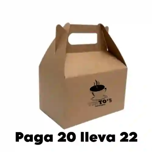 Paga 20 Lleva 22