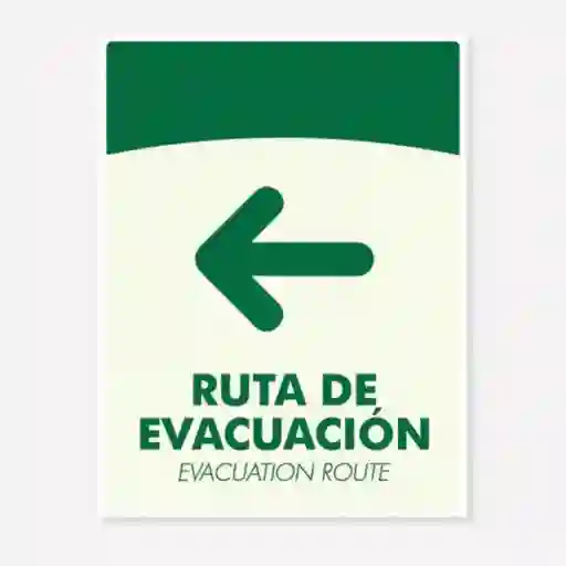 Wrk Work Señal Ruta Izquierda Fotolum C20 21 x 16 cm