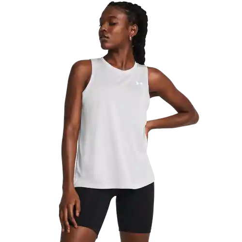 Under Armour Camiseta Entrenamiento Tank Twist Mujer Gris T LG