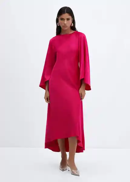 Vestido Rosa-A Fucsia Talla XS Mujer Mango