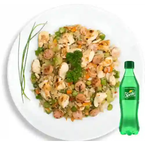 Combo Arroz con Pollo + Sprite 400 ml