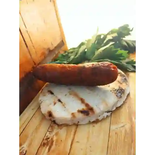 Arepa con Chorizo de Cerdo