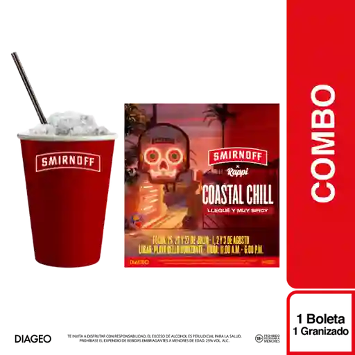 Combo Smirnoff Granizado + Boleta