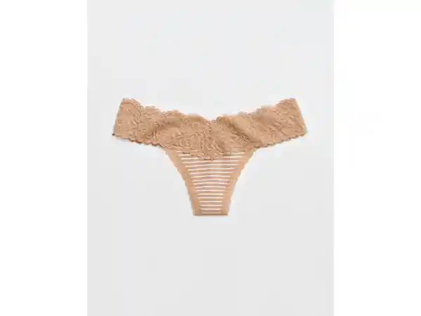 American Eagle Tanga Rie Algodón Encaje Deshilado Canvas Small